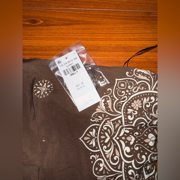 Abercrombie & Fitch Brown Dress with White Pattern - Picture 6 of 9